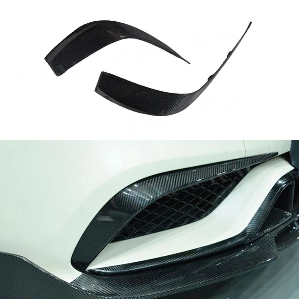 

Carbon Fiber Car Front Bumper Splitters Front Bumper Fog Lamp Cover Trims for Benz CLS Class W218 CLS63 AMG 2015 - 2017 FRP