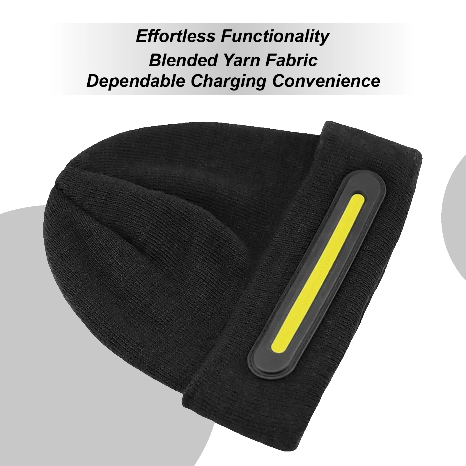 

Беспроводная шапка с 3 настройками света, перезаряжаемая беспроводная музыкальная шапка с подсветкой для парня, подростков, мужчин, женщин, девочек, путешествий в тренажерном зале