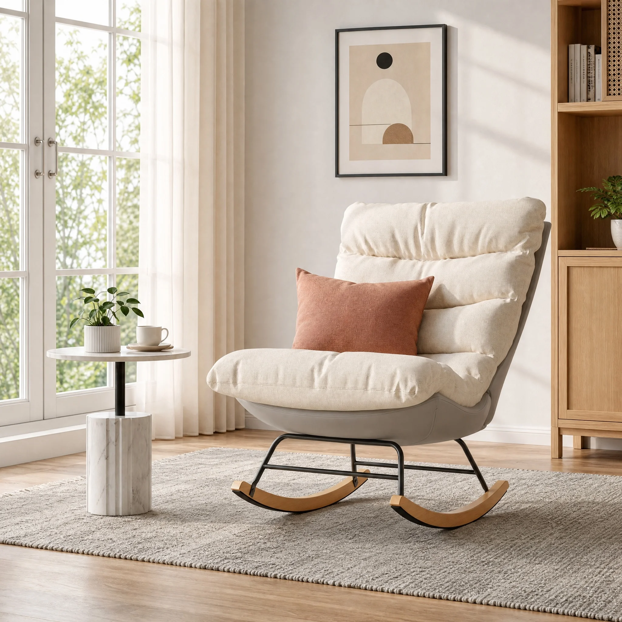Silla Mecedora Moderna Minimalista Anajqaqia