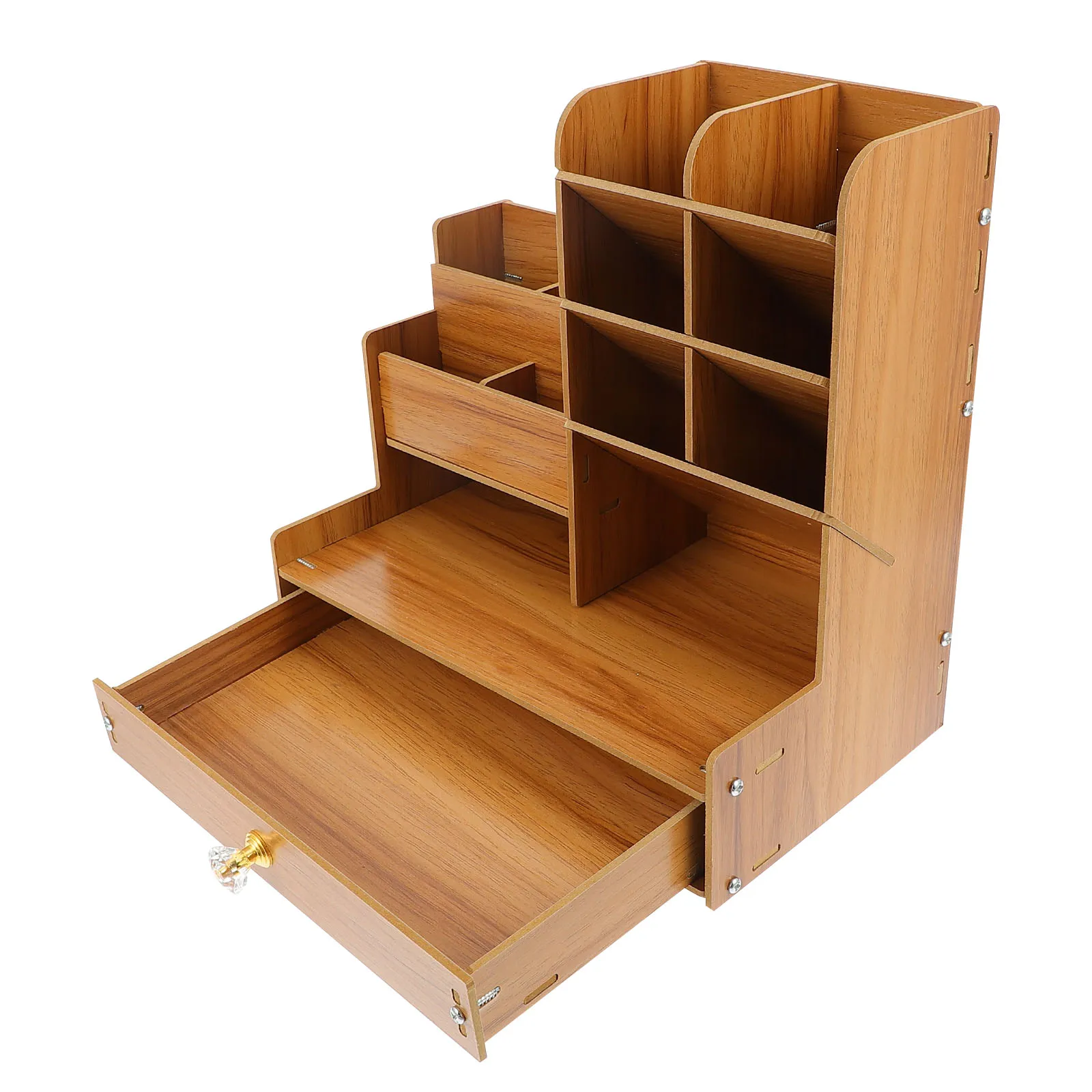 

Multifunctional Wooden Desktop Organizer Pen Pencil Holder for Art Supplies Office Stationery Clean Tidy Desktop Clutter Free