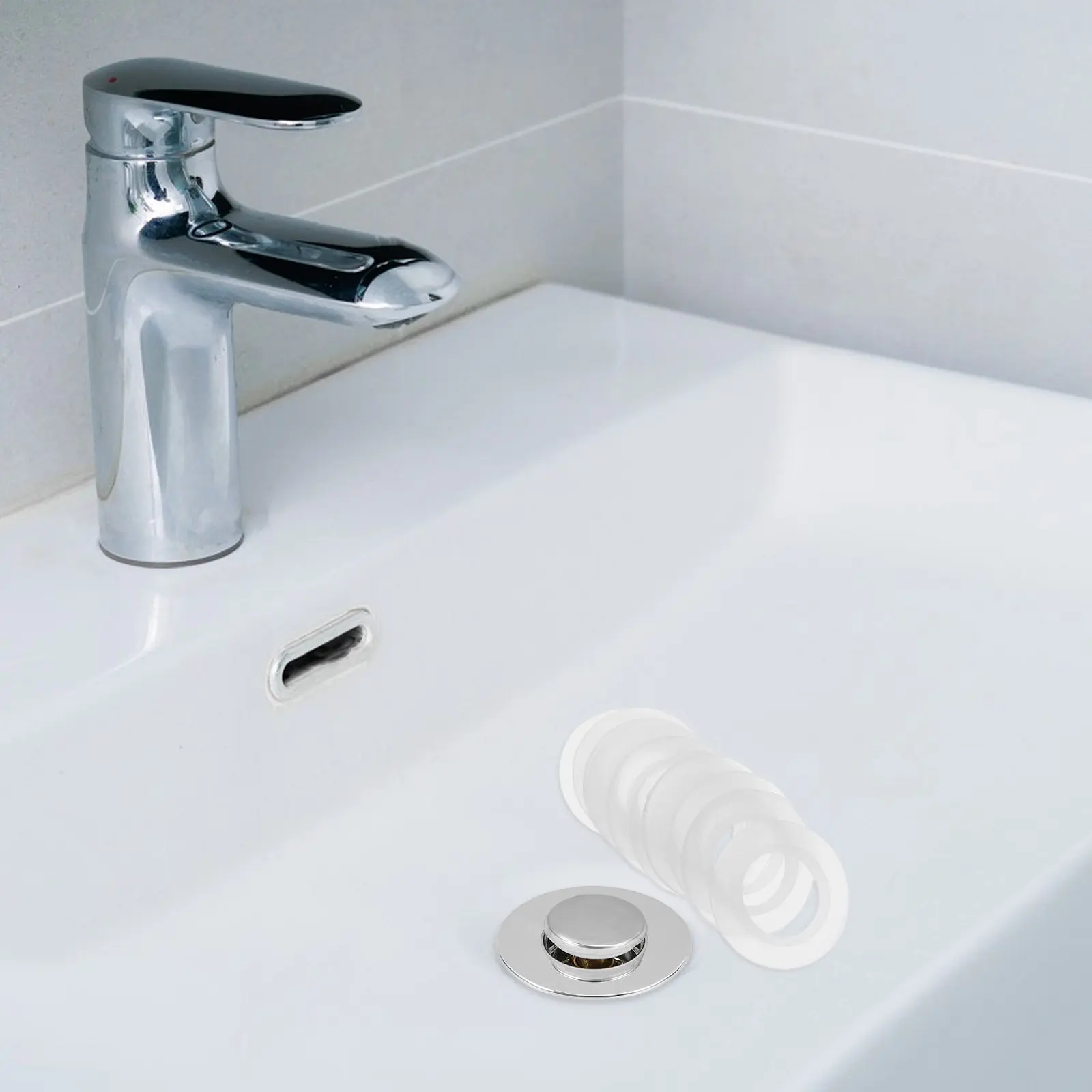10Pcs Silicone Sealing O-Ring Gasket Set Ideal Fit for Basin Sink Tub Drain Stopper Popup Waste Washer Kitchen Bathroom Drain