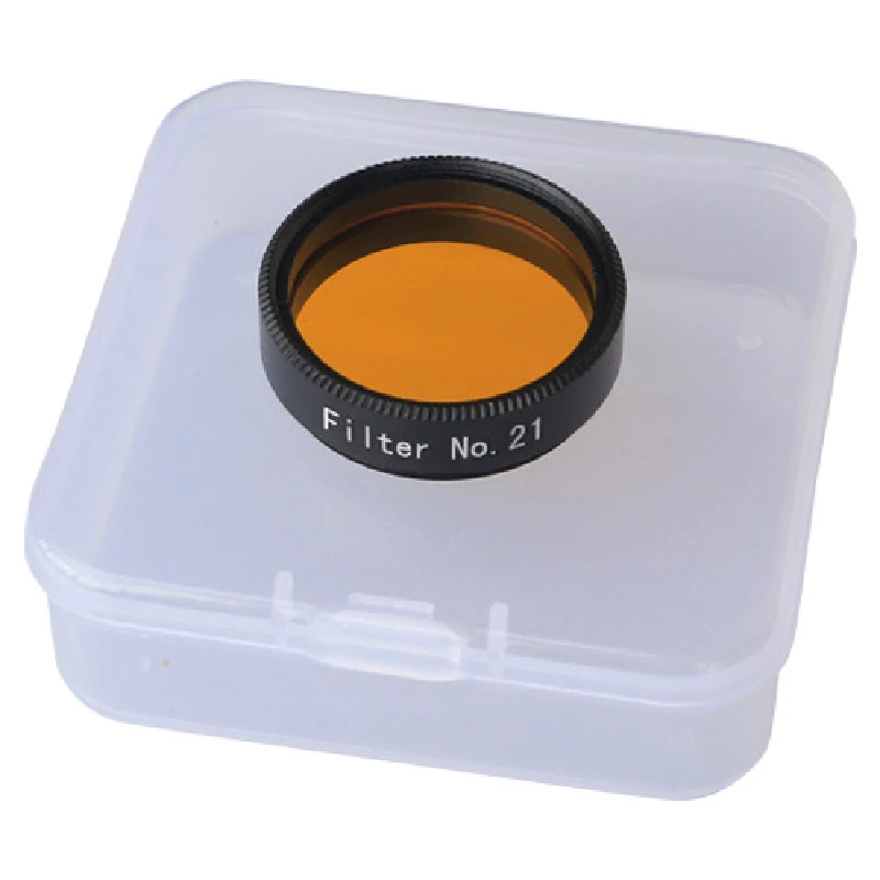 Agnicy Nighthawk Series 1.25 Inches 31.7mm NO.21 with Optical Glass M28*0.6mm Orange Color Telescope Orange Nebula Filter