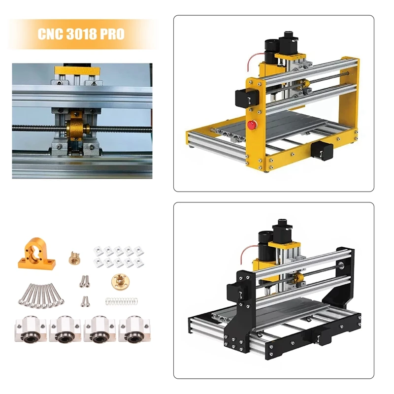 Cnc 3018 SCV12VUUベアリング12ミリメートル10ミリメートルCNC3018 T8ネジリード4ミリメートル直径12ミリメートルcnc機xaxis更新