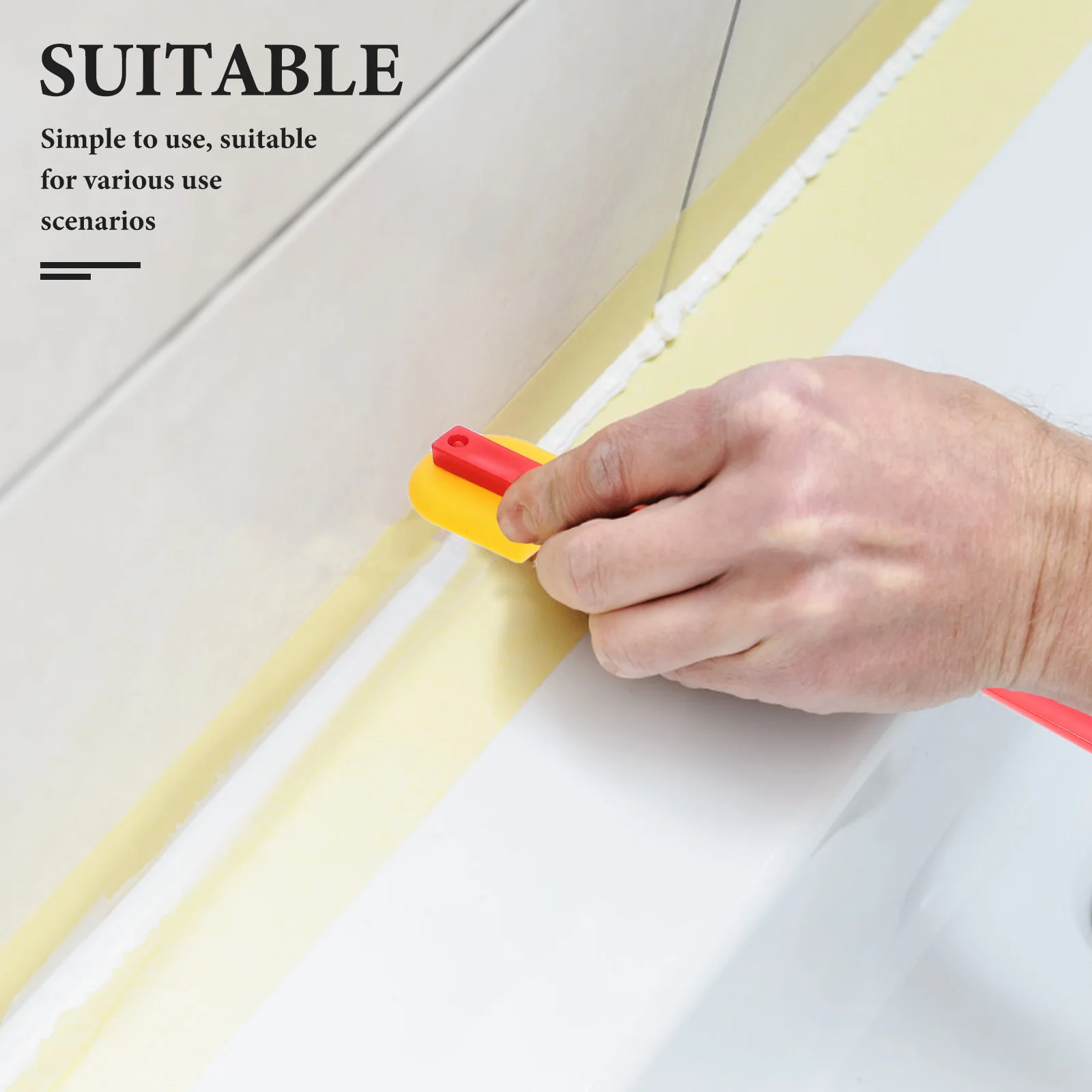 2 مجموعة السد ملاعق المطاط السد التشطيب أداة قابلة لإعادة الاستخدام السد مزيل قضيب لبلاط السيراميك اللوحات المطبخ