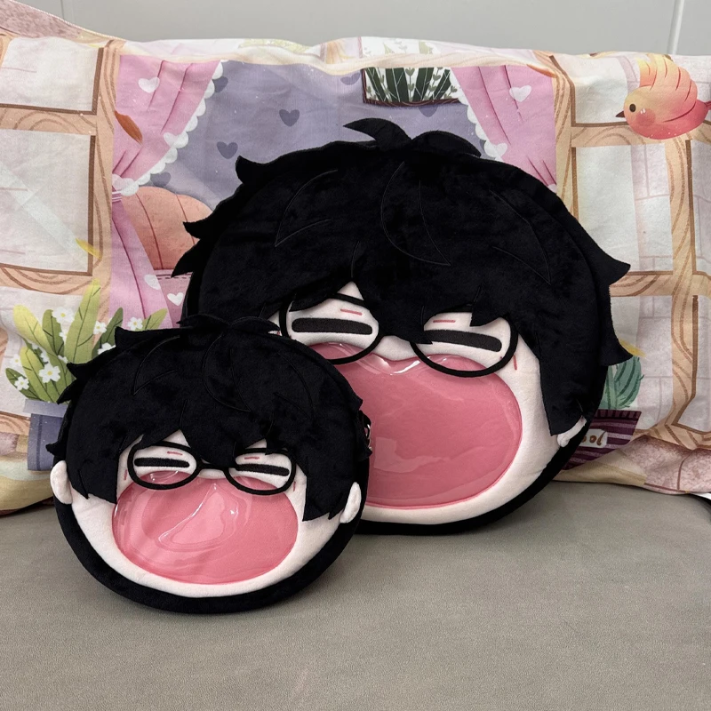 Japanese Anime Game Ren Kawaii Face Cosplay Plushies Backpack Itabag Lolita Girls Transparent Shoulder Bags Fans Collection Gift