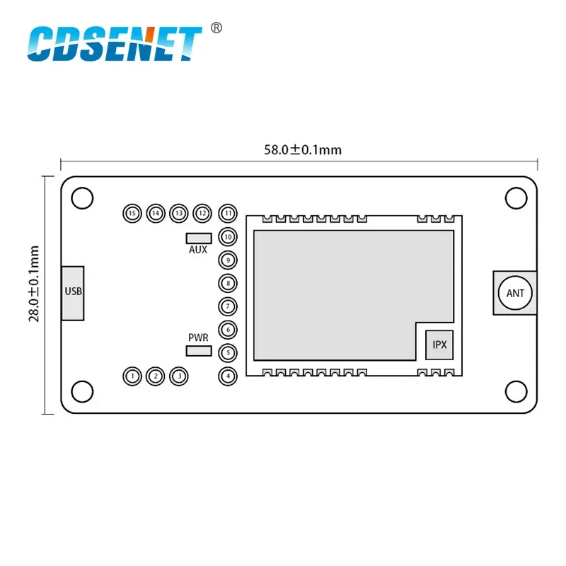 SX1262 Lora Module 5Km Long Range 868M 915Mhz Transceiver E22-900TBL-01 Test Board Kits Usb Rf Development Board