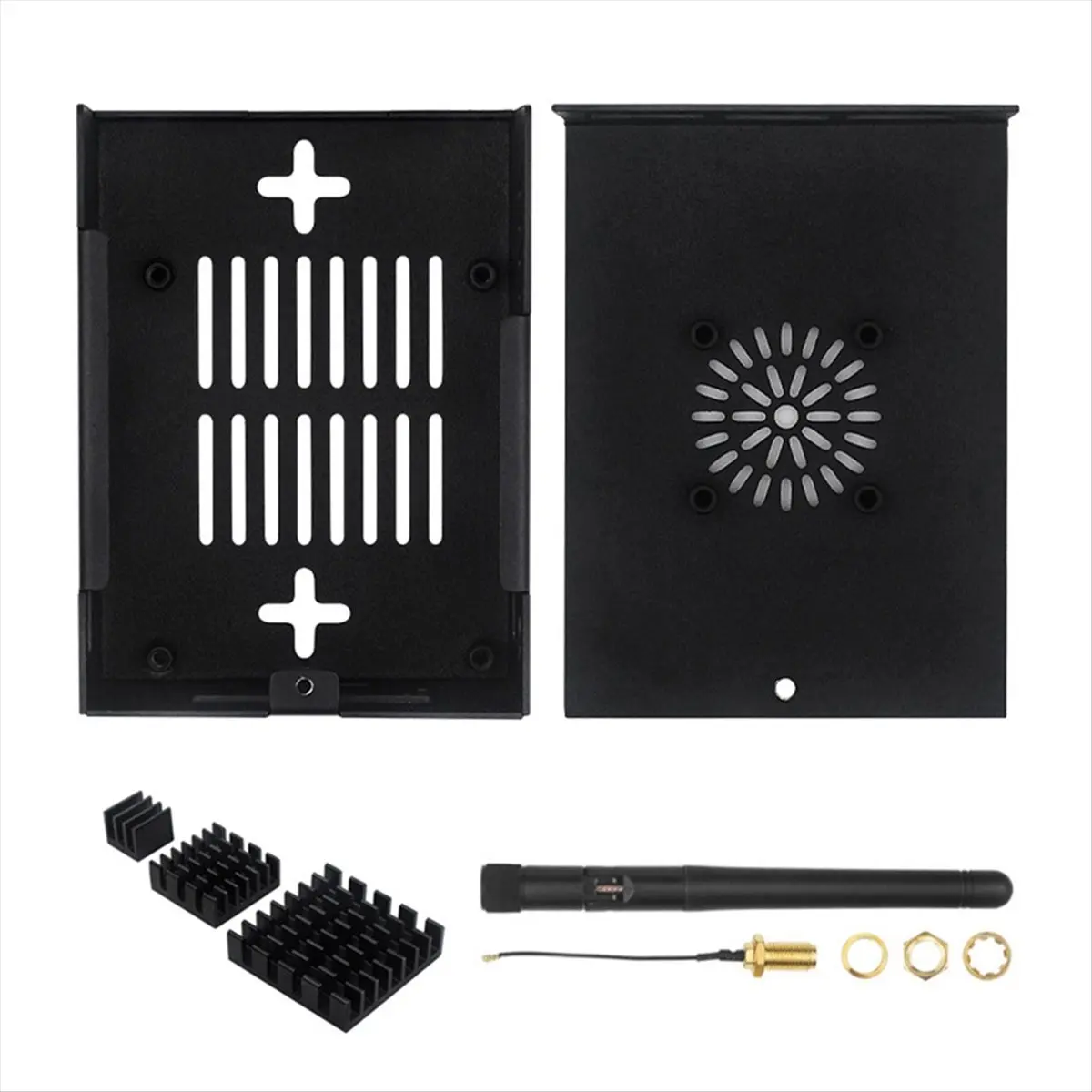 For 5 Max Metal Case with Cooling Fan Protective Shell Antenna Heatink for 5 Max