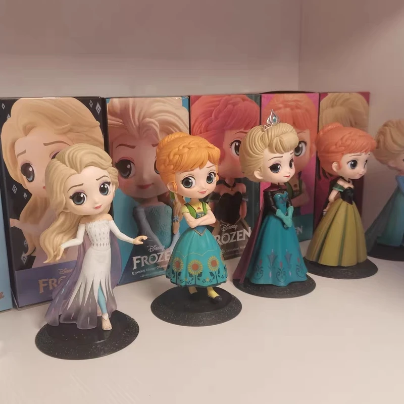 

Bandai Аутентичные фигурки принцессы Диснея «Холодное сердце», игрушки, Эльза, Анна, Белль, Рапунцель, Алиса, Золушка, модель принцессы, украшение, игрушка