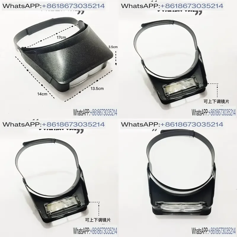 Head Mounted Magnifying Glass for Elderly Reading Electronic Clock Repair Micro Engraving Jewelry Making Gold Tools