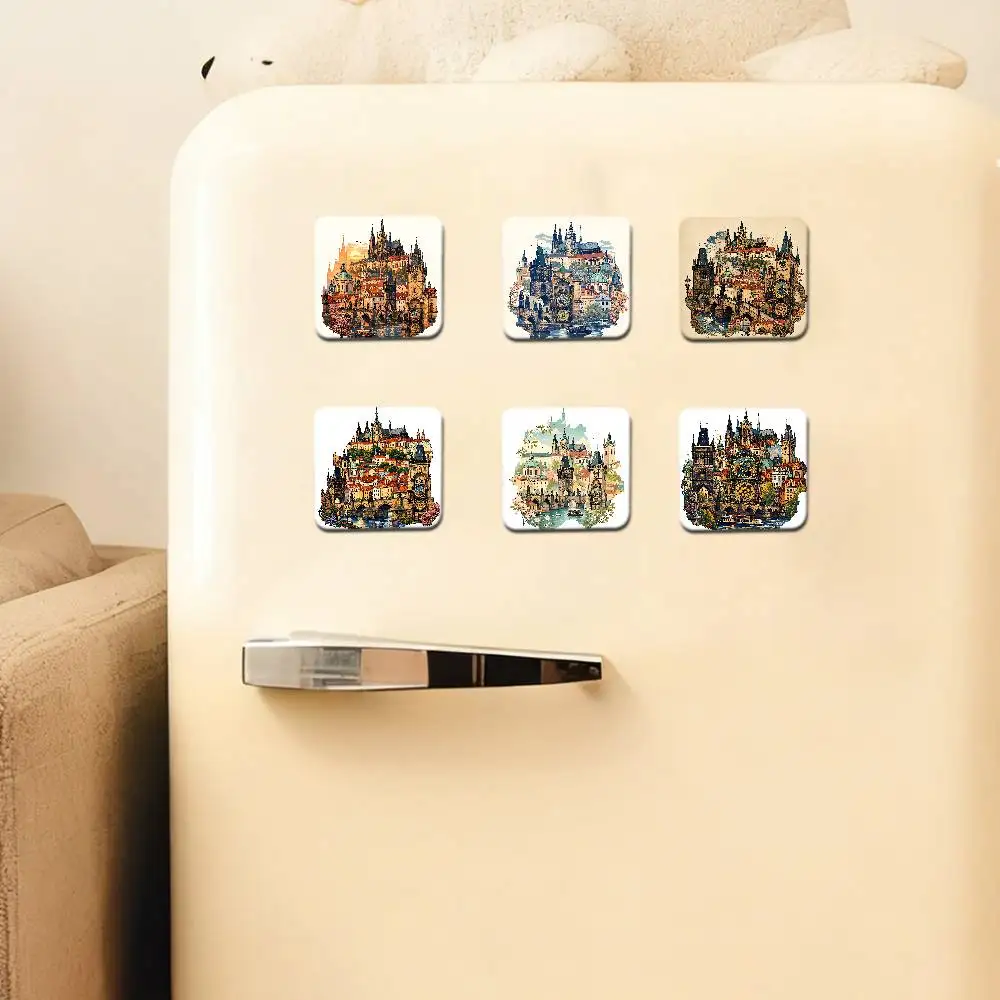 Funny PRAGUE Refrigerator Magnet Personalized Creative Magnetic Stickers With Magnets