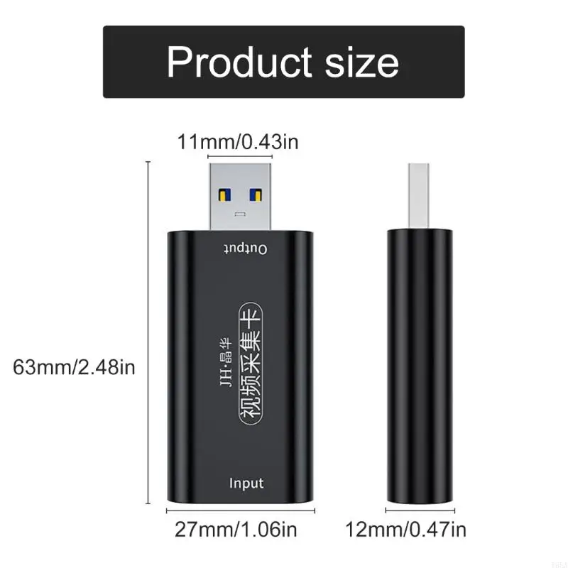 T5EA USB3.0 Видео захватывает видео -захватывающие видео для записи 1080p/4K и прямой трансляции.