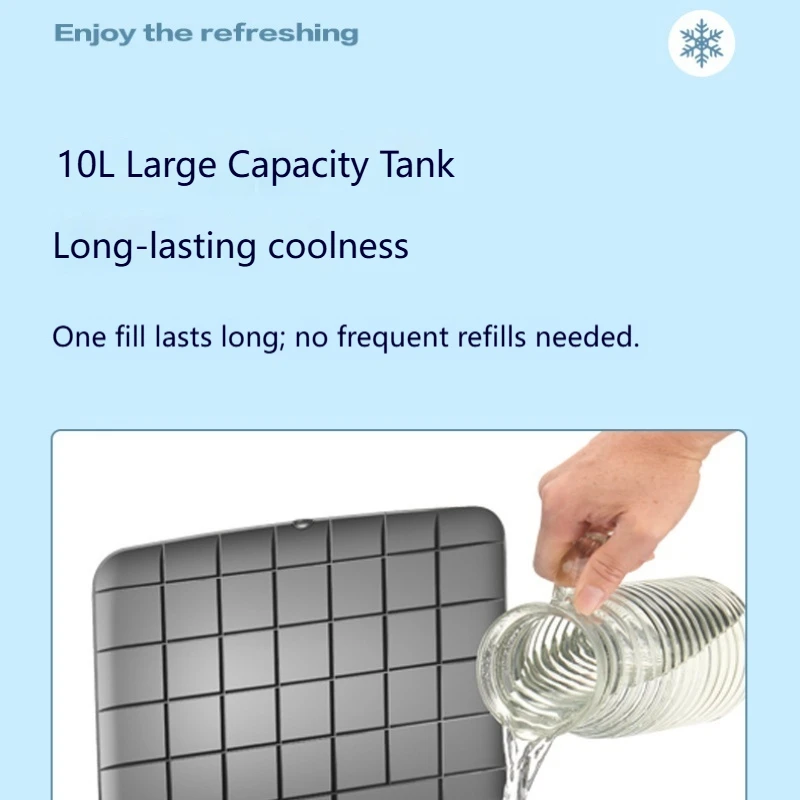 3-in-1 Portable Evaporative Air Cooler with Remote  10L Water Tank Cooling Fan Humidifier for Home Office Room view 5