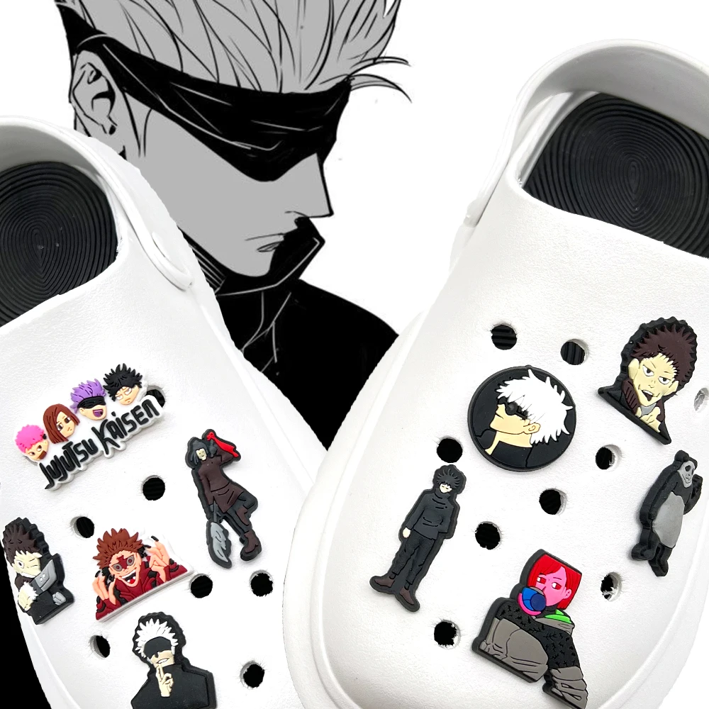 Coole Junge Cartoon Anime Schuh Charms für Clogs Sandalen Dekoration Schuh zubehör Charms für Freunde Geschenke