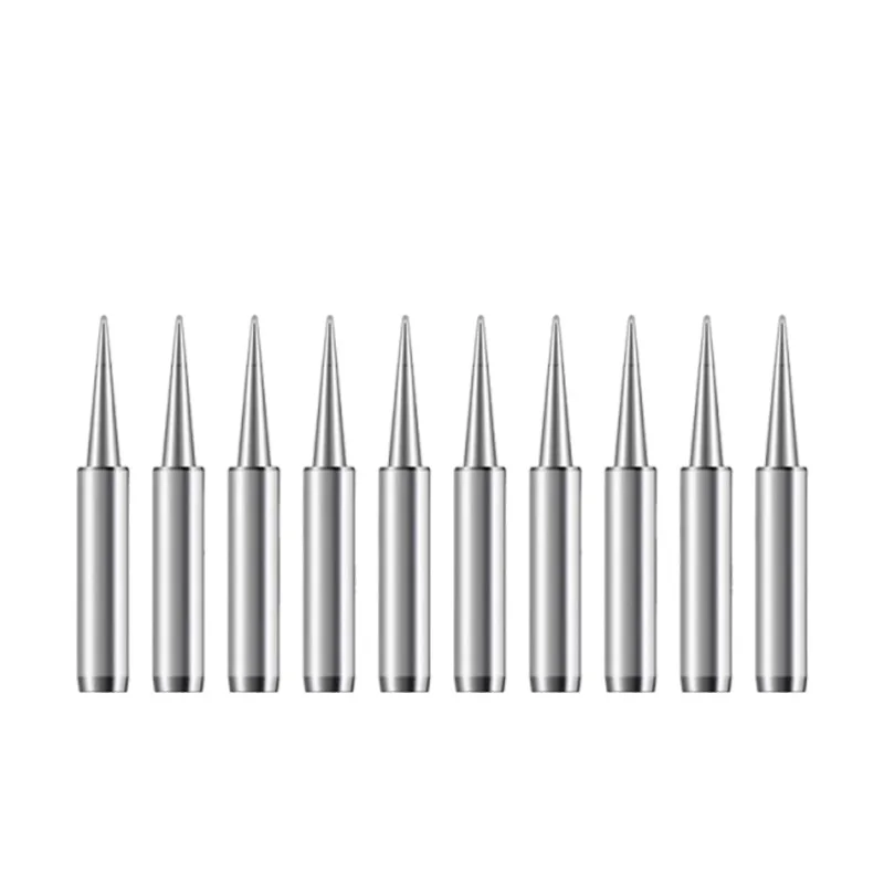 10-pack fine tip soldering iron head electronic repair welding tool compatible with common electric soldering irons