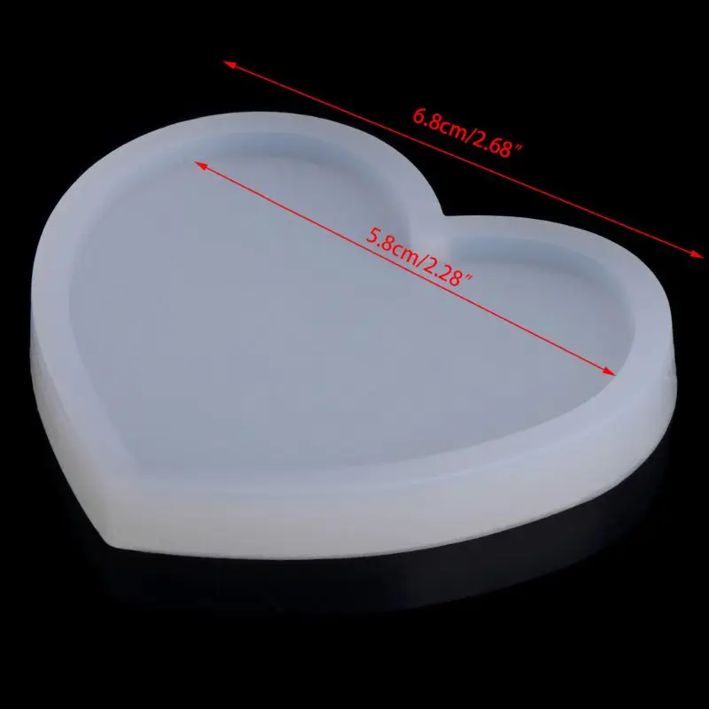 Y1UB Silicone Resin Molds DIY Resin Casting Molds Resin Molds Heart Shap Mold