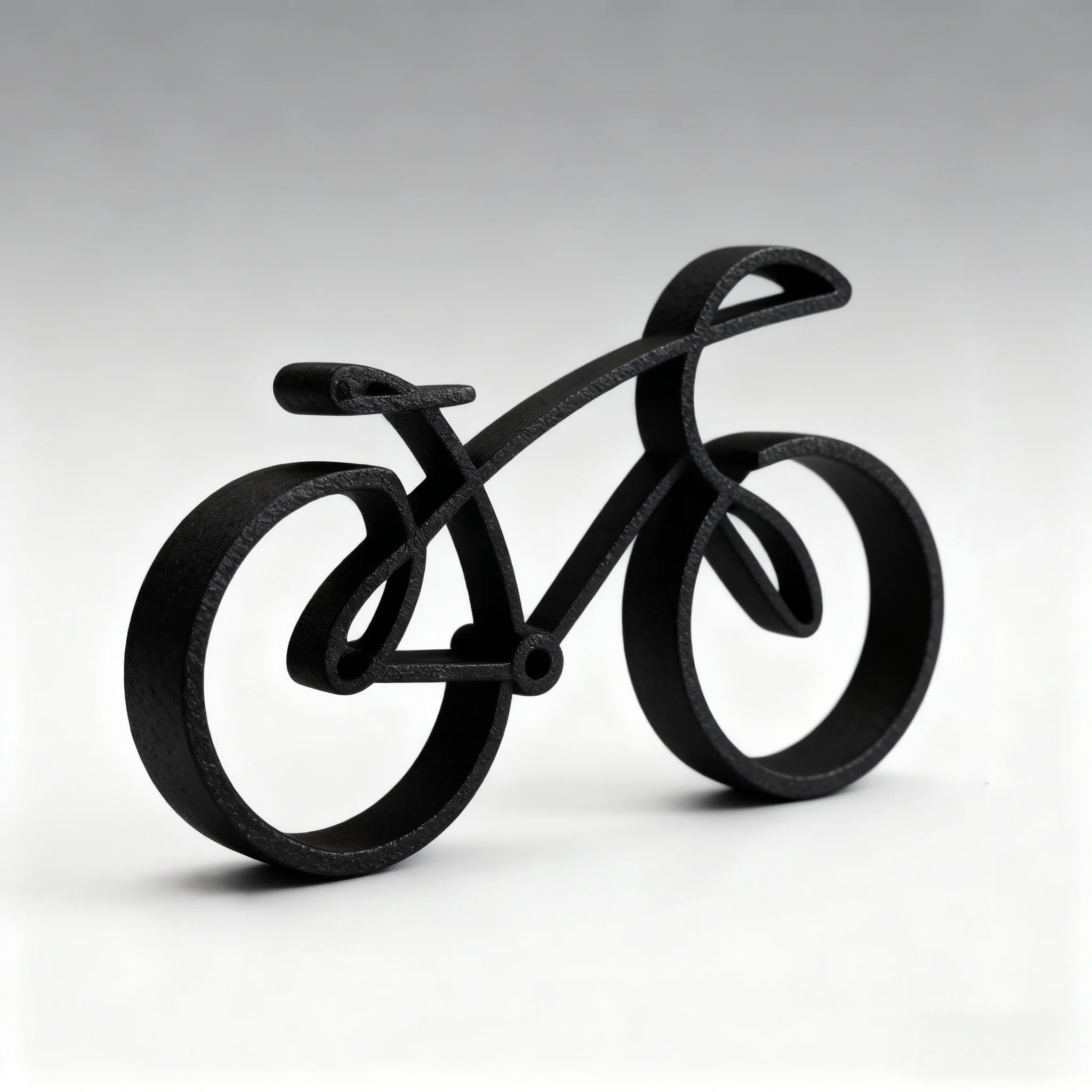 Minimalist Bike Model, Elegant 3D Printed Cycling Sculpture for Desk Decor, Home Office Gift for Cyclists