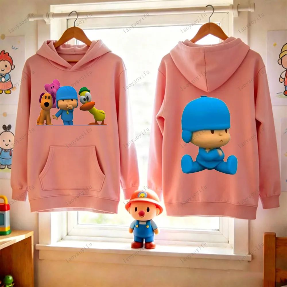 

Модная толстовка с плюшевыми куклами P-POCOYO, мужская уличная одежда, весенняя толстовка с забавным принтом, удобная толстовка для мальчиков и девочек, милые толстовки для мужчин и женщин