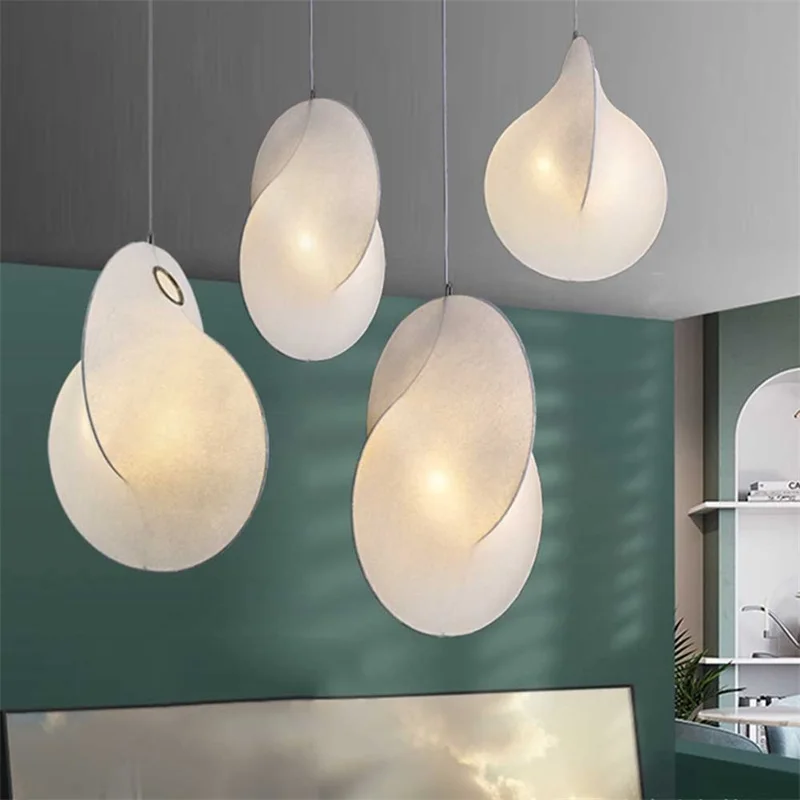 April Nordic Hanglamp Creatieve Led Decoratieve Tafelverlichting Witte Kroonluchter Voor Kamer