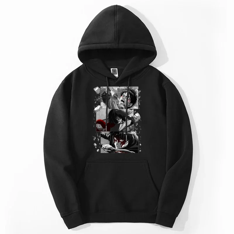 

Attack on Titan Hoodies Print Hot Anime Characters Graphic Tracksuit Casual Harajuku Clothes Japan Style Bodywarm Sportswear