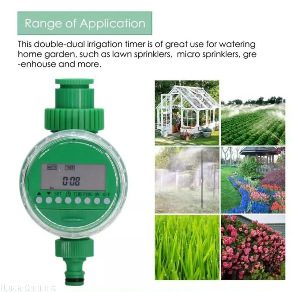 

Automatic lrigation Timer Garden Water Hose Control Device Intelligence Valve Controller LCD Display for Plant Grass Greenhouse