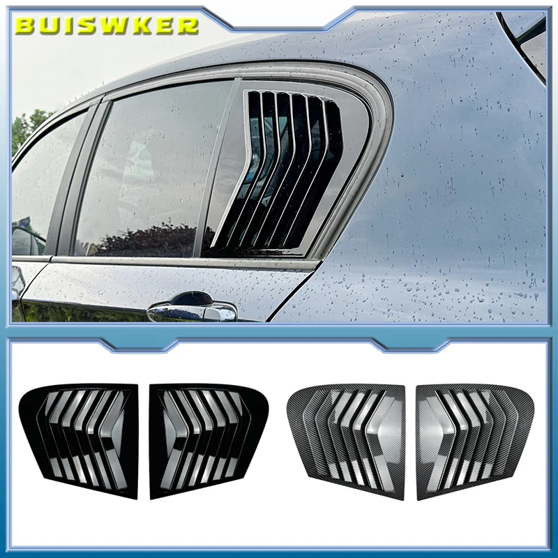 For BMW 1 Series F20 118i 120i 2011-2019 Car Rear Window Louver Trim Cover Rear Shutter Side Triangular Body Kit Car Accessories
