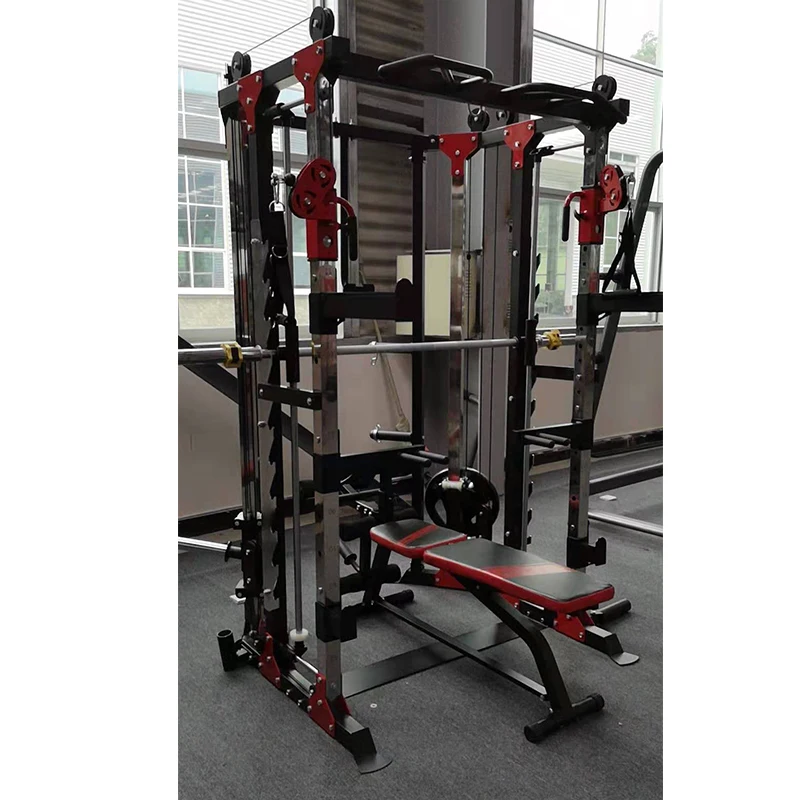 Multifunctional Home Gym with Smith Machine Gym Equipment Smith Machine Bodybuilding