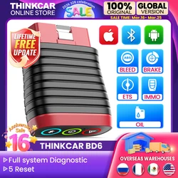 THINKCAR BD6 OBD2 Scanner diagnostic tools full system auto code reader Engine Airbag 5 reset Key programming lifetime free