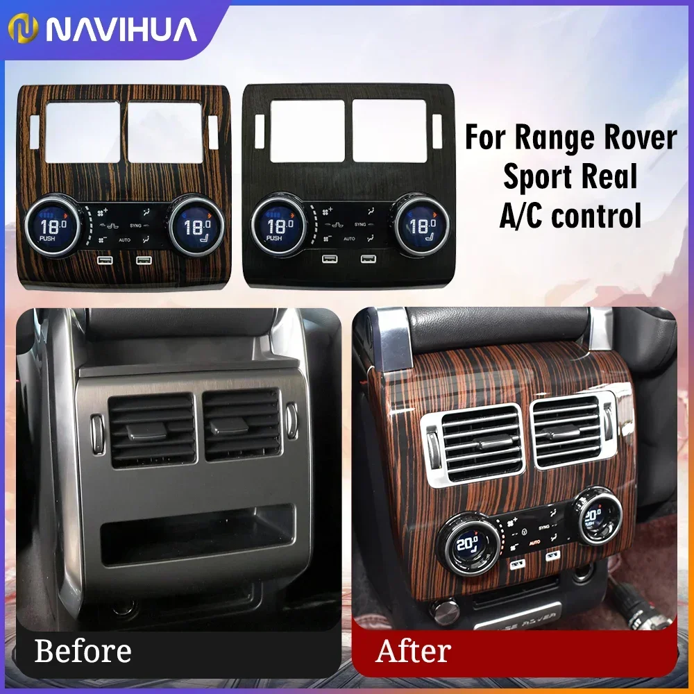 New Design Car Rear Seat AC Screen Panel Climate Control Air Conditioning Board Upgrade For Range Rover sport L494 2013 2017