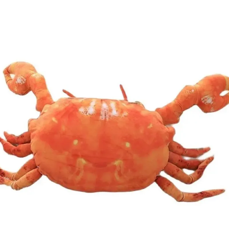 

58x60cm Cute Crab Plush Toys Stuffed Doll Aquatic Ocean Sea Plush Animals Home Decorative Plushie Cloth Pillow