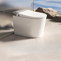 New integrated smart toilet instant type without water pressure limit bubble shield automatic flip toilet