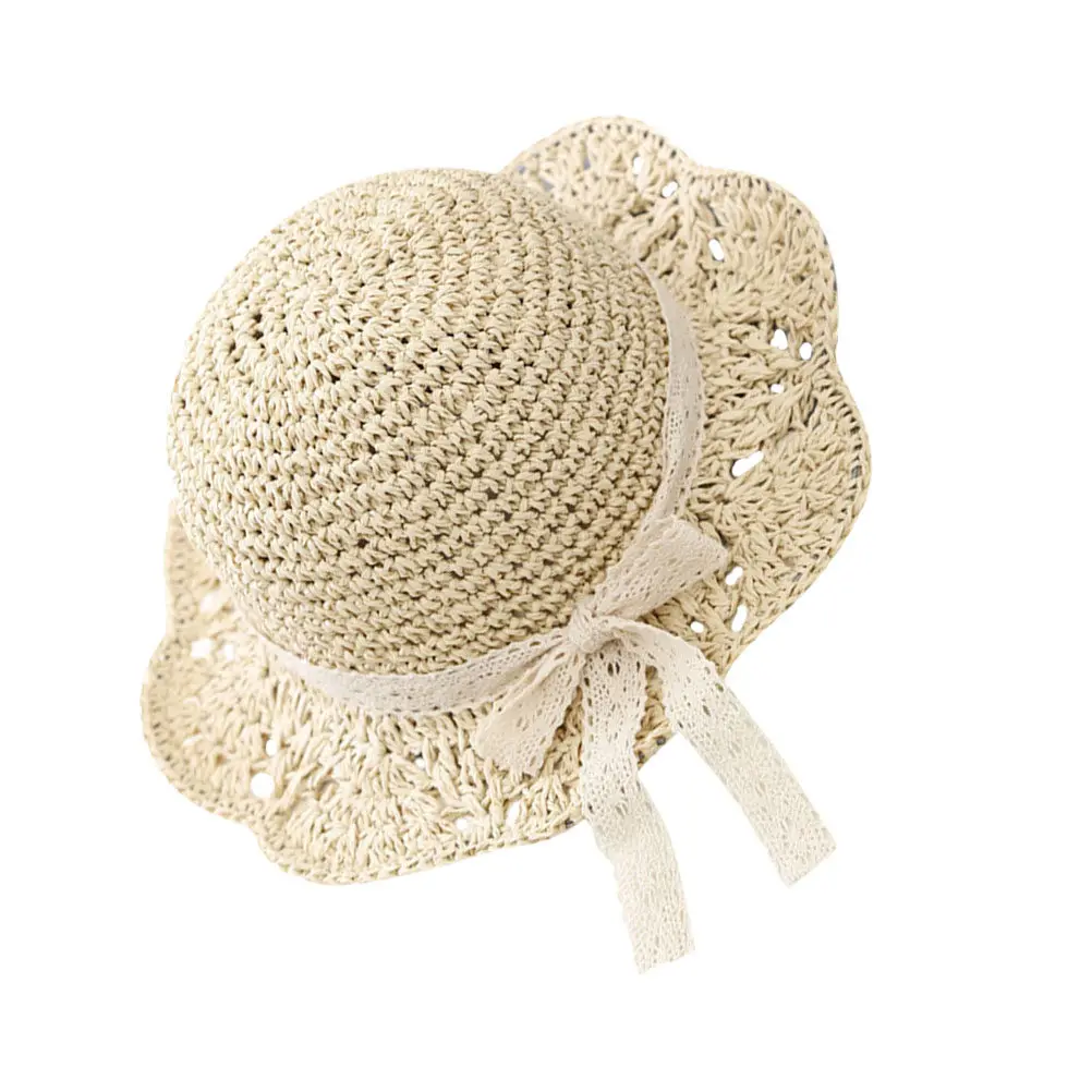 1Pcs Straw Hat Wide Brim Uv Protection Summer Beach Hat for Women Outdoor Fishing Hiking Fashion Sunhat Straw Cap