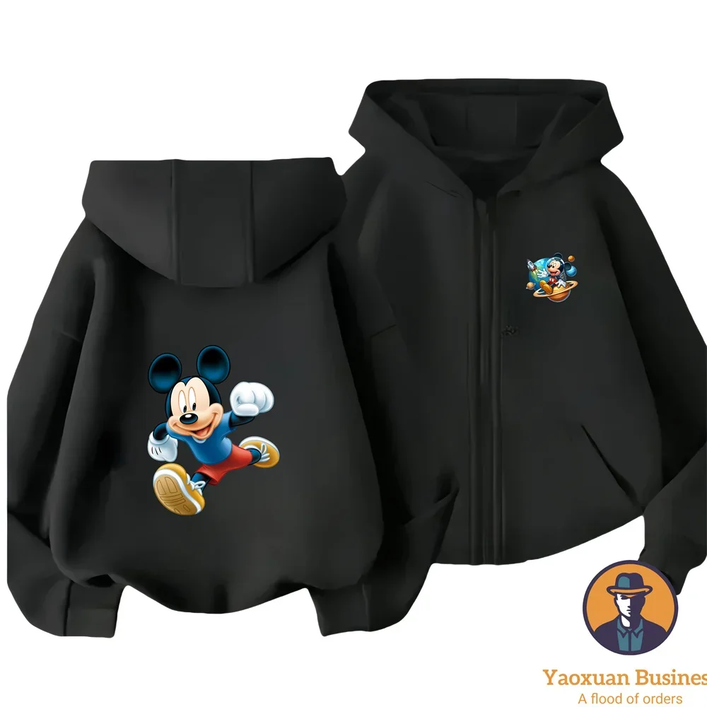 

Disney Mickey Mouse Printed Hoodies, Disney Fashion Hoodies, Men's and Women's Casual Zipper Hoodies, Sweatshirts