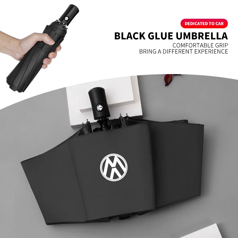 

Car Logo Automatic Folding Windproof Sunshade Umbrella For Volkswagen GOLF 5 Tiguan Polo Golf 6 Golf 7 Jetta Car Accossories
