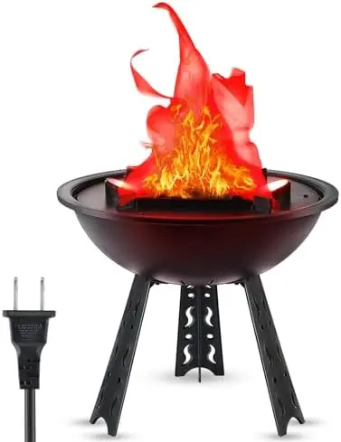 

Светодиодная 3D-лампа Mystarry с эффектом пламени – мерцающий электрический светильник-костер для дома, бара, декора на Хэллоуин и Рождество