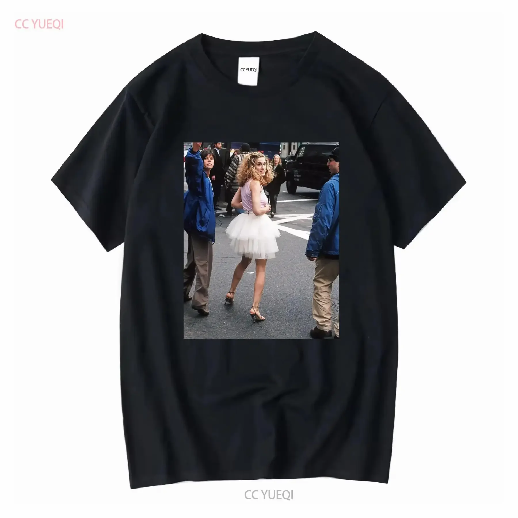 CARRIE BRADSHAW T-Shirt Lustiges Samantha Charlotte Miranda Retro von Vintage 90er Jahre Damen lange oder kurze Ärmel Vintage Washed