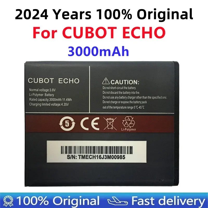 100% New Original CUBOT ECHO Battery 3000mAh Replacement Backup Battery For CUBOT ECHO Cell Phone In Stock