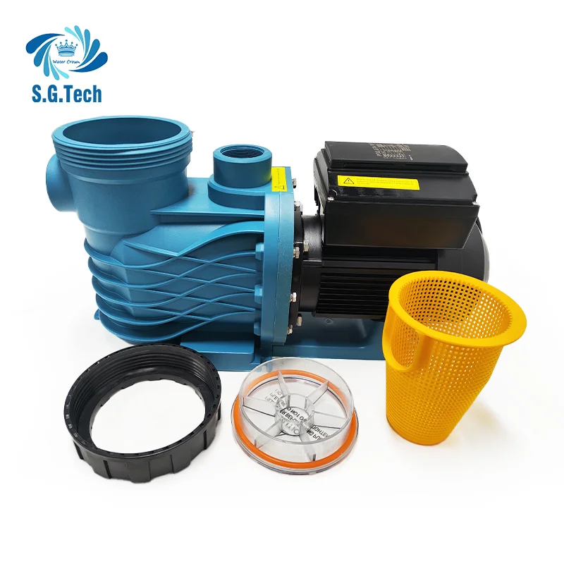 Guangdong Water Crown High Quality 1.5HP Electric Water Pump Customizable SP Series 220-240V Single/Three Phase For Pool