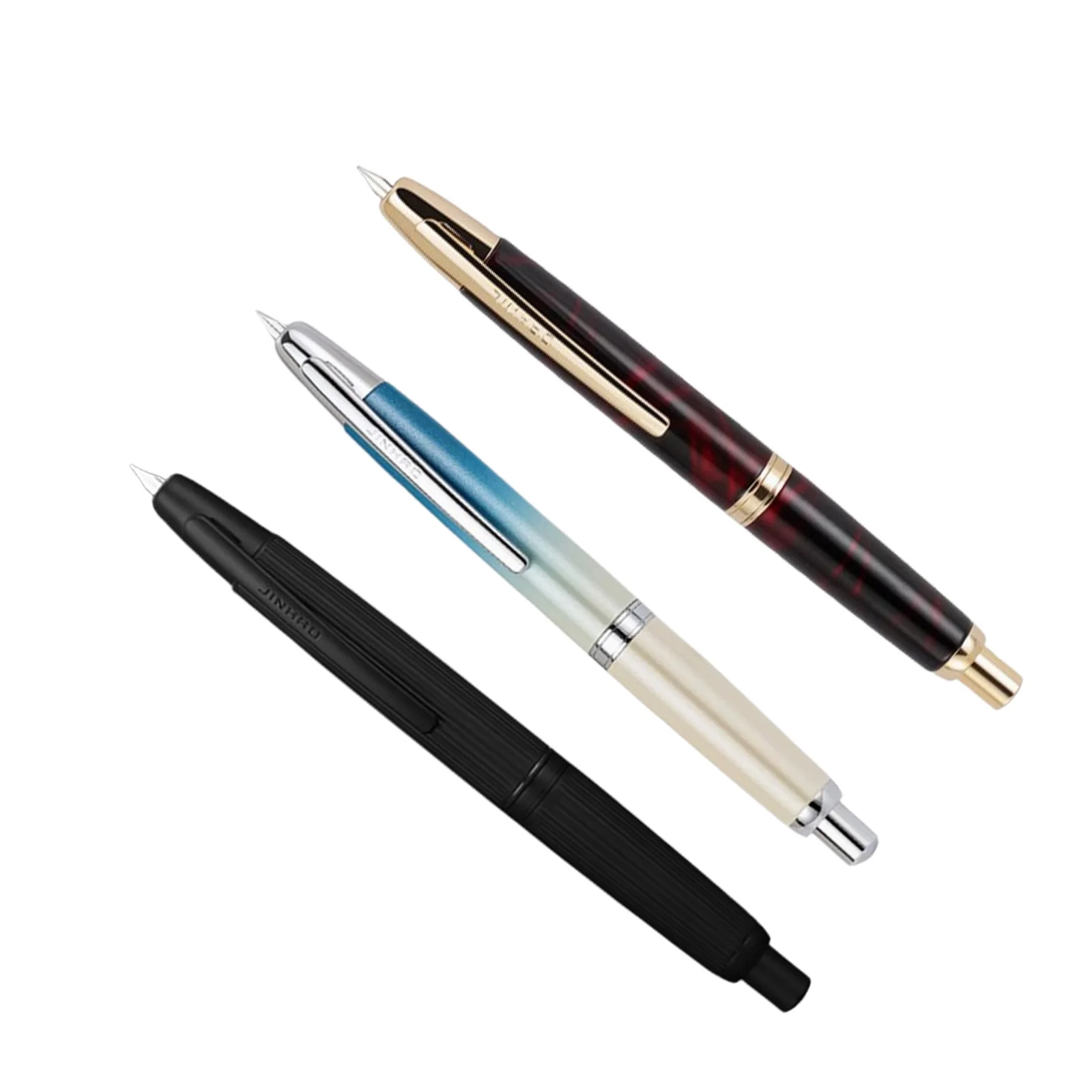 

New Color Jinhao 10 Press Fountain Pen Matte Simplicity Exquisite high-end Business Office Signature Ink Pen Stationery Supplies