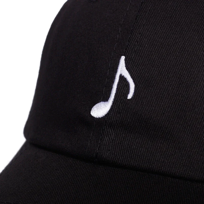 Unisex Musical Note Embroidery Baseball Caps Spring Autumn Outdoor Sunscreen Hat Adjustable Casual Trucker Hats