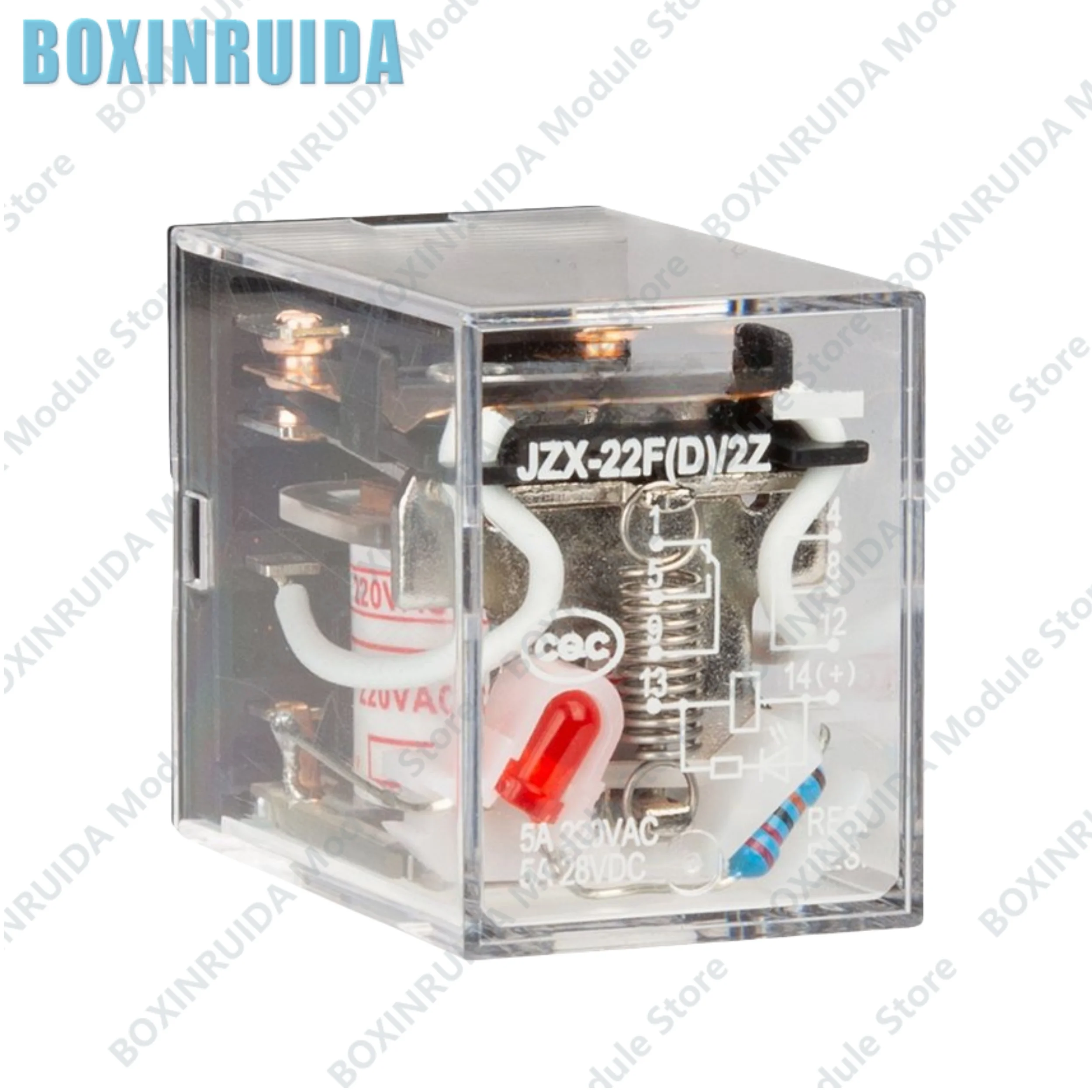 Brand new original Small intermediate relay JZX-22F (D)/4Z AC220V