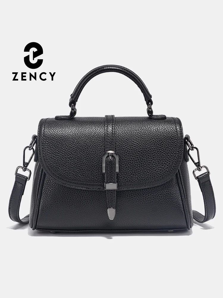 

Zency Women's Genuine Leather Top-Handle Bag Simple Fashion Bag