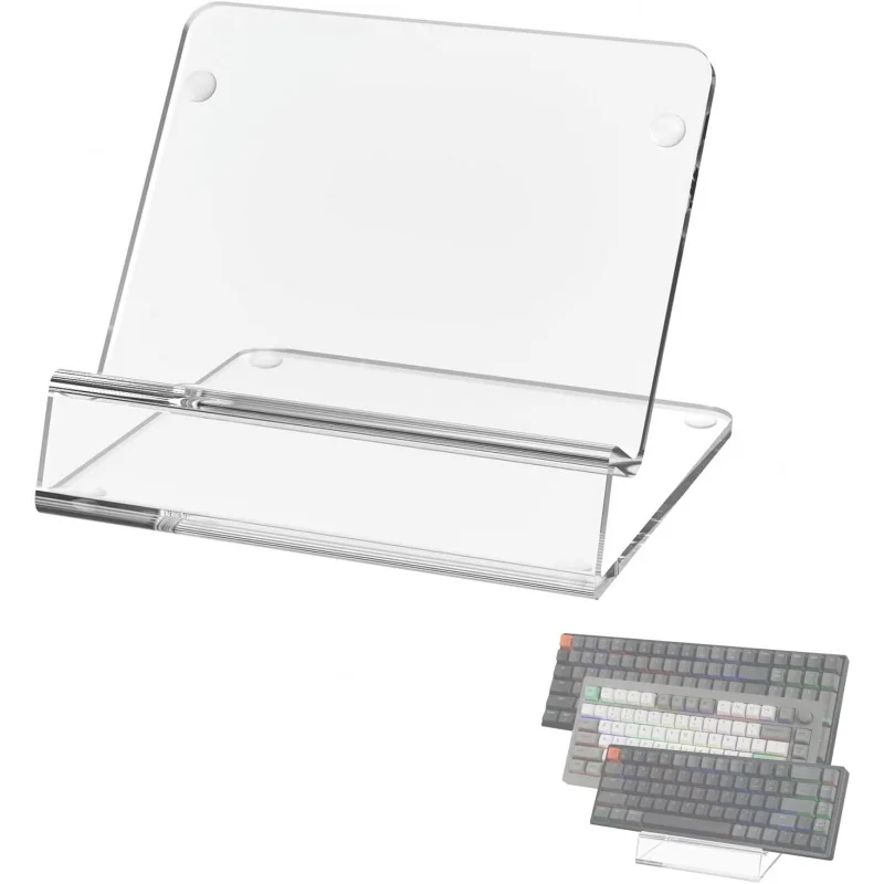 

Geekria Keyboard Display Stand, Acrylic Mechanical Gaming Keyboard Holder for 60%, 75%, 80%, 96% Computer keyboard (transparent)