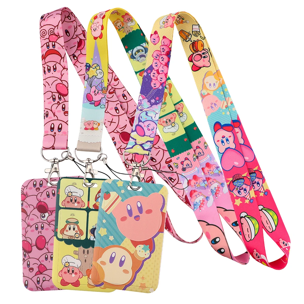 Game Cartoon Pink Lanyard for Key Neck Strap lanyard Card ID Badge Holder Key Chain Key Holder Keyring Accessories Holiday Gift