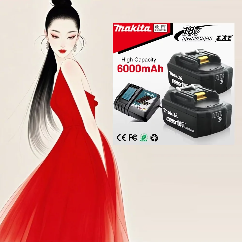 

18V Best Seller Original Makita 6.0ah 3ah 9.0Ah Battery 6000mAH BL1830B BL1860B Cordless Tools