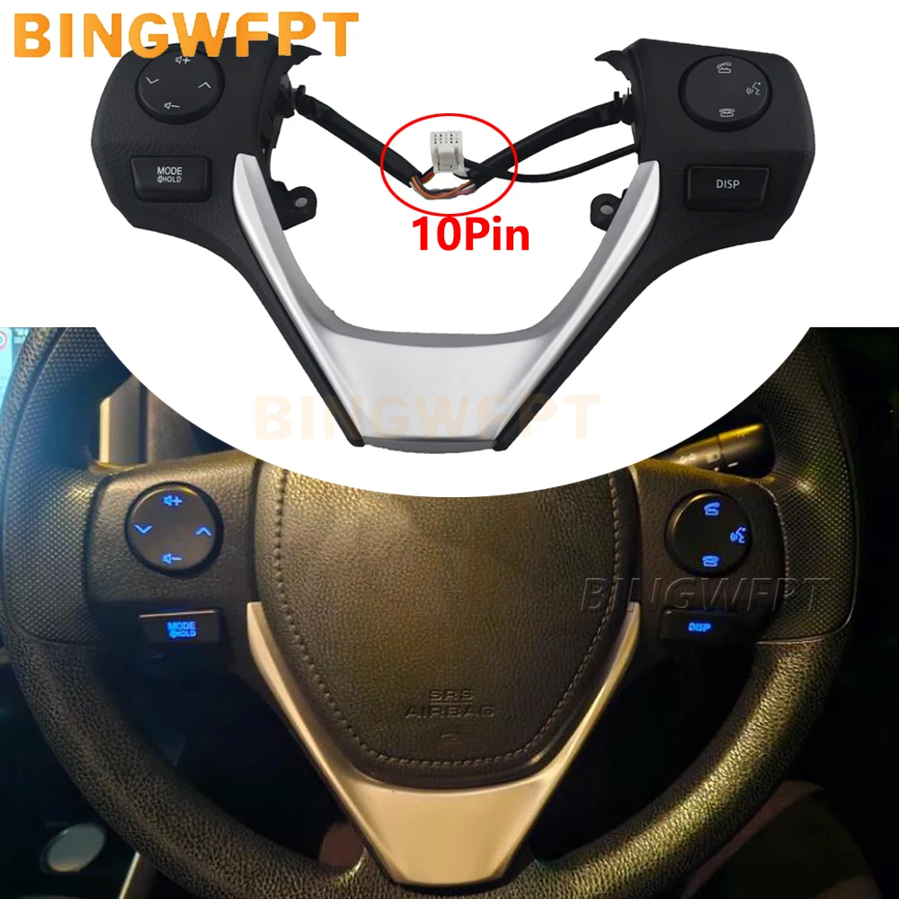 New Steering Wheel Control Button Switch 84250-02560 For TOYOTA Corolla Fielder Axio 2014 2015 2016 2017 2018