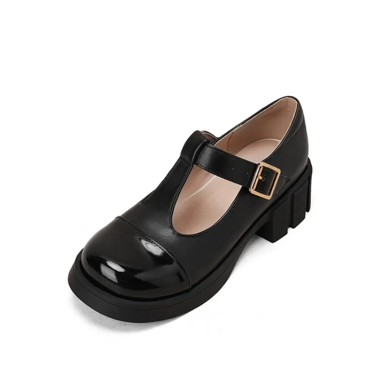 

High heels for ladies Ladies wedding shoes Thick Heel Round toe Mixed Colors simple and elegant