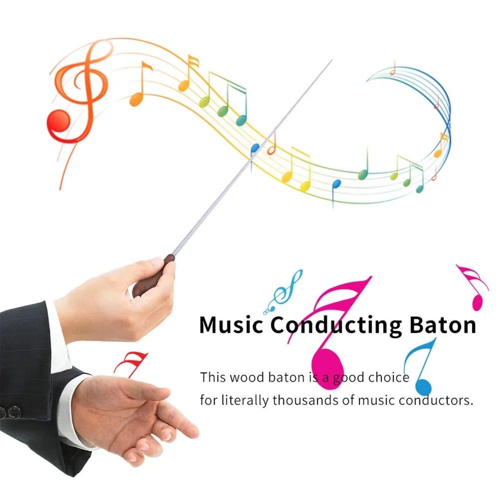 ​Wood Handle ​Music Conductor Baton​ Choral ​15.35in Length Conducting Baton​ ​Symphony Symphony Leader Baton​