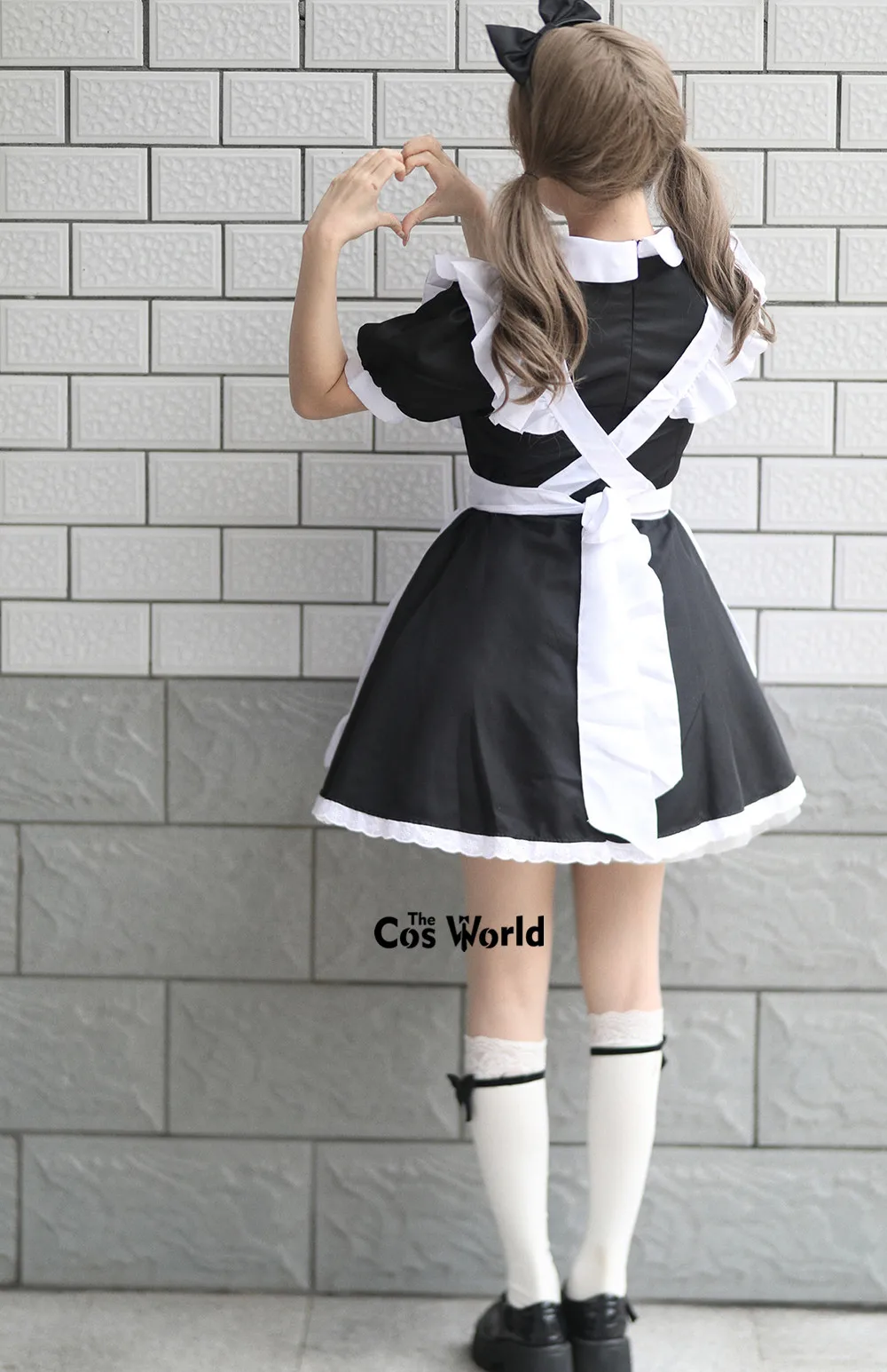 S-4XL Japanese Lolita Alice Maidservant Maid Restaurant Apron Dress Uniform Outfits Anime Cosplay Costume