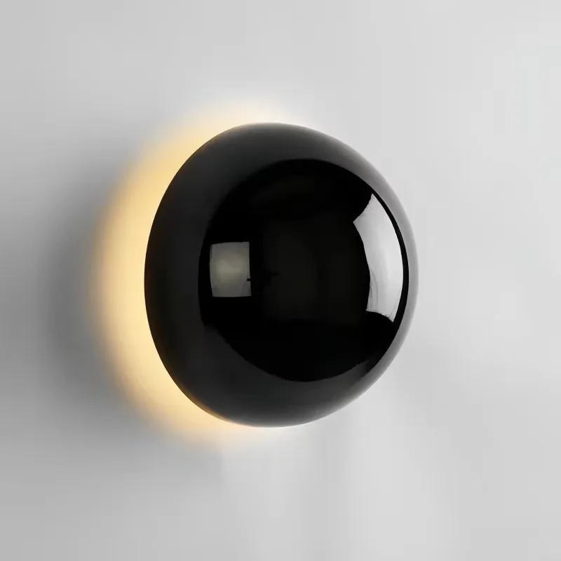 Modern Simple Semicircle Wall Decoration Lamp 10CM16CM Living Room Aisle Corridor electroplating Bedroom LED Eclipse Lamp