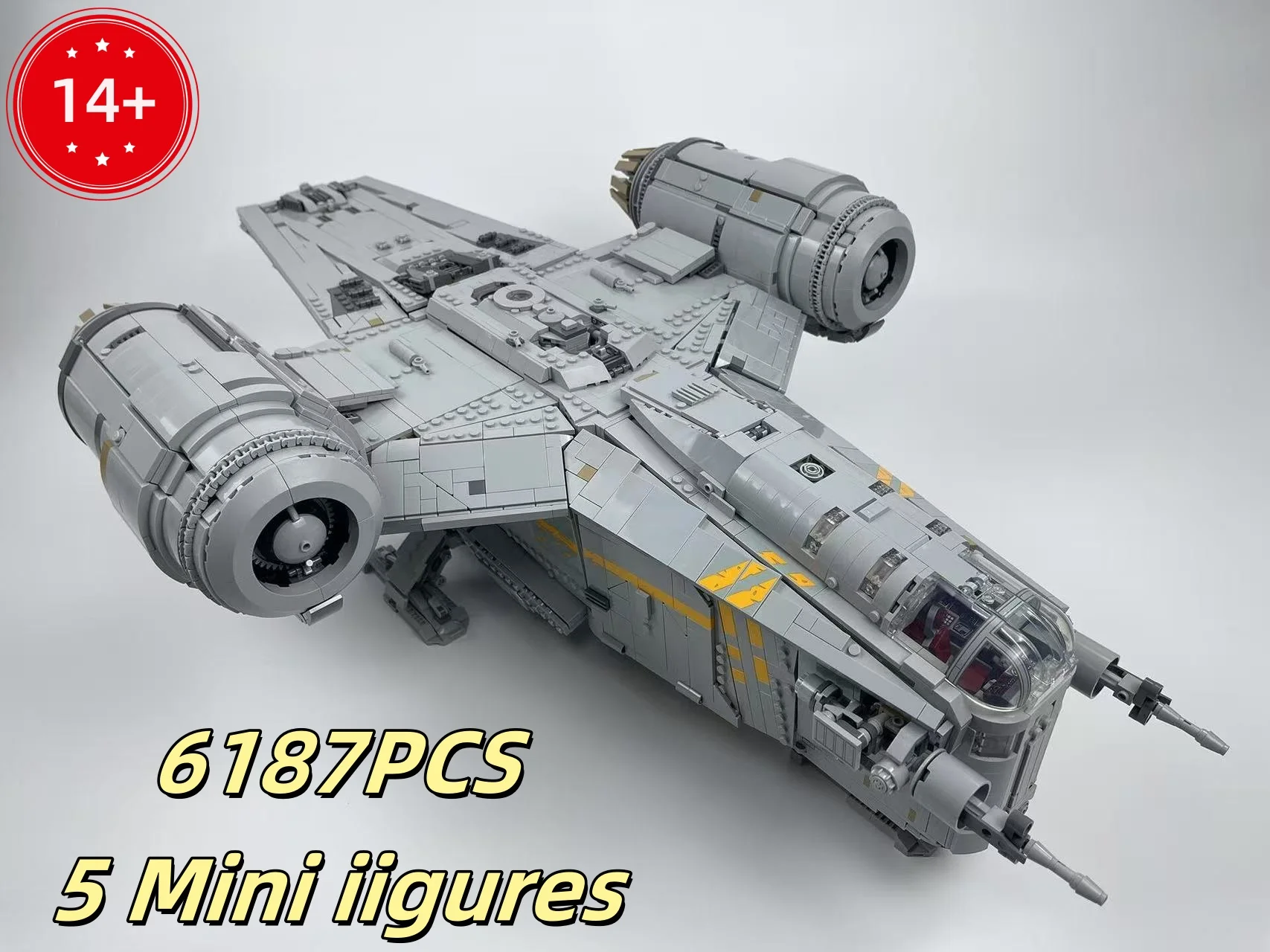 

In Stock 6187Pcs The Razor Crest Building Blocks Model Compatible Bricks Toys for Boys Birthday Gifts